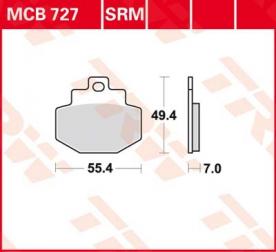 TRW disc brake pads MCB727SRM