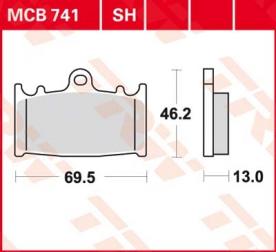 TRW Scheibenbremsbelag MCB741SH