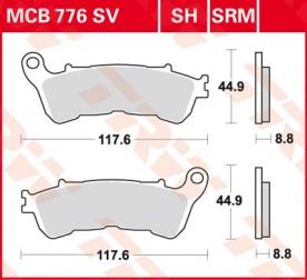 TRW Scheibenbremsbelag MCB776