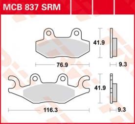 TRW Scheibenbremsbelag MCB837SRM