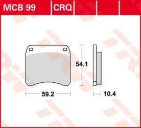 TRW disc brake pads MCB99CRQ