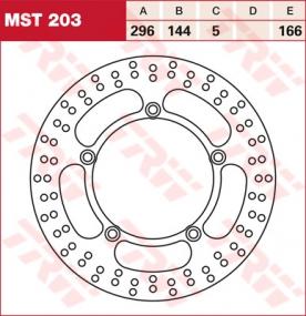 TRW brake disc fixed MST203