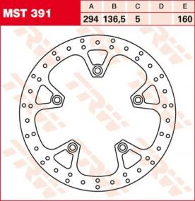 TRW Bremsscheibe starr MST391
