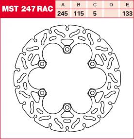 TRW Bremsscheibe starr MST247RAC