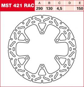 TRW RACING Bremsscheibe starr MST421RAC
