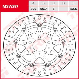 TRW Bremsscheibe schwimmend MSW297