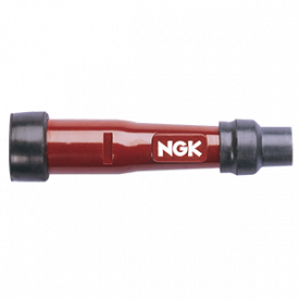 NGK Iridium spark plug connector SD05FM red