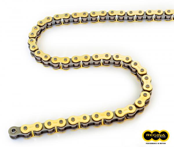 thumbnail image 2 of REGINA Heavy Duty Gold Drive Chain – 428-136 – For Superbyke RMR125 & More 2 of 6