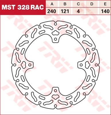TRW RACING disques de frein fixe MST328RAC