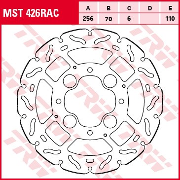 TRW brake disc fixed MST426RAC