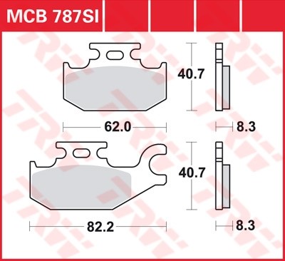 TRW plaquette de frein à disque MCB787SI