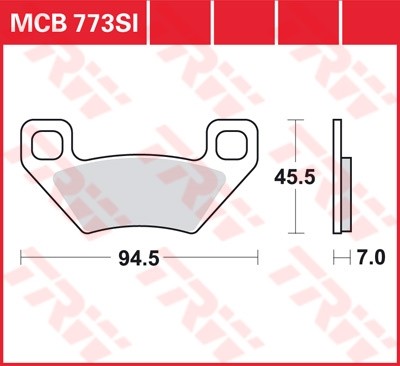 TRW disc brake pads MCB773SI