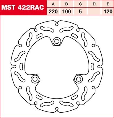 TRW RACING brake disc fixed MST422RAC