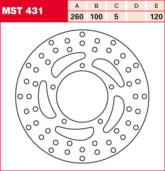 TRW brake disc fixed MST431