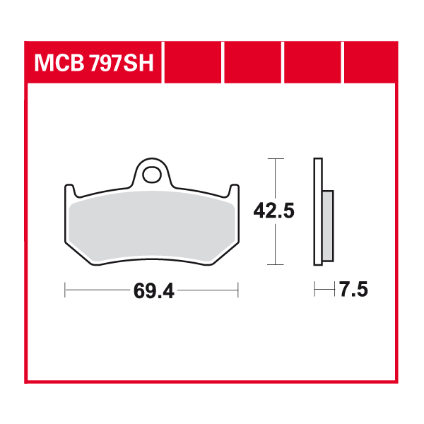 TRW plaquette de frein à disque MCB797SH