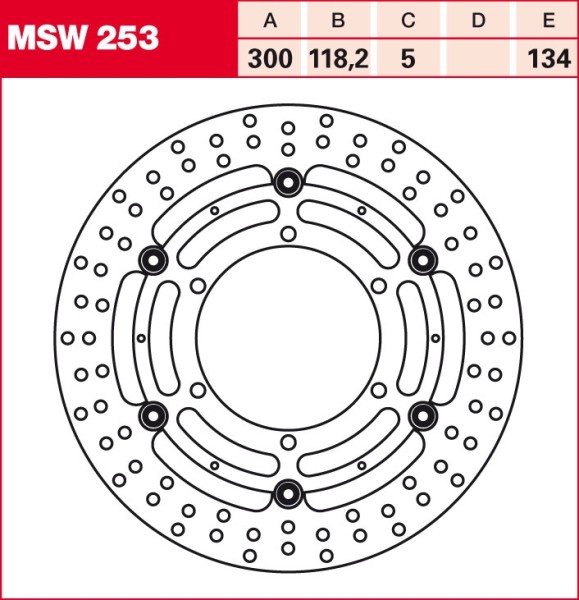 TRW brake disc floating MSW253