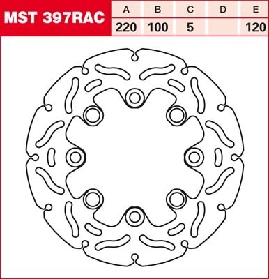 TRW RACING Bremsscheibe starr MST397RAC