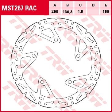TRW brake disc fixed MST267RAC