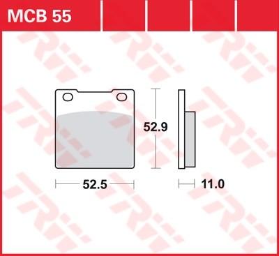 TRW plaquette de frein à disque MCB055
