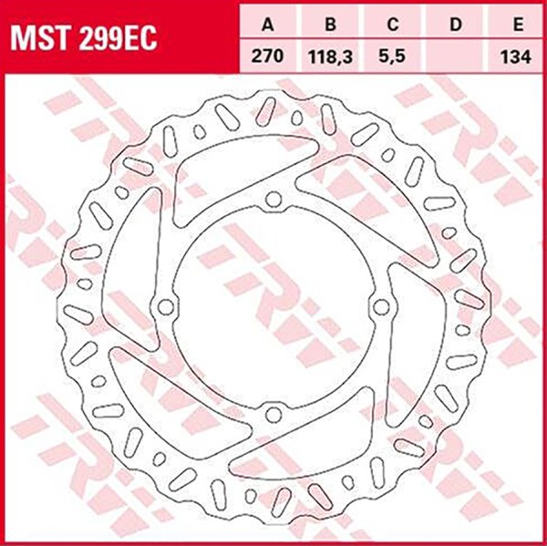 TRW disques de frein fixe MST299EC