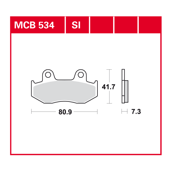 TRW plaquette de frein à disque MCB534