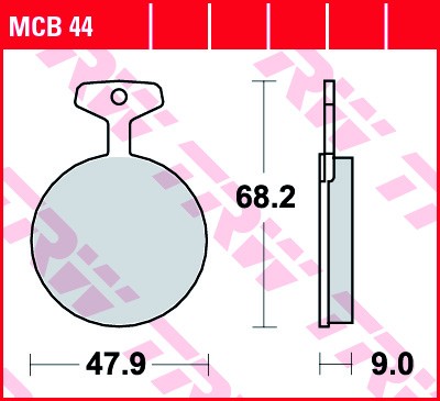 TRW plaquette de frein à disque MCB044