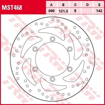 TRW Bremsscheibe starr MST468