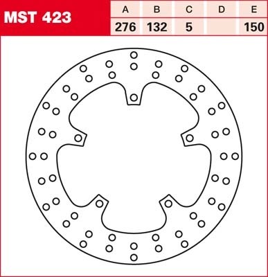 TRW Bremsscheibe starr MST423
