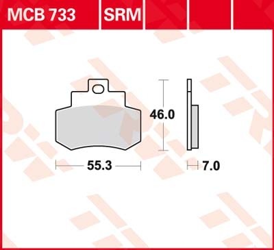 TRW disc brake pads MCB733SRM