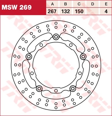 TRW disques de frein flottant MSW269