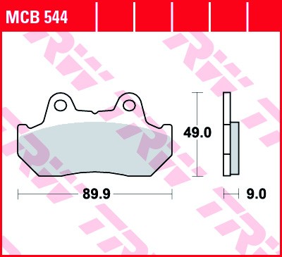 TRW plaquette de frein à disque MCB544