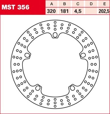 TRW Bremsscheibe starr MST356