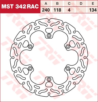 TRW RACING disques de frein fixe MST342RAC