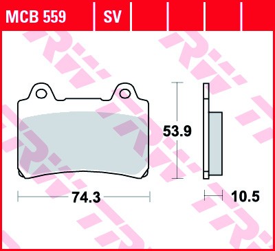 TRW disc brake pads MCB559