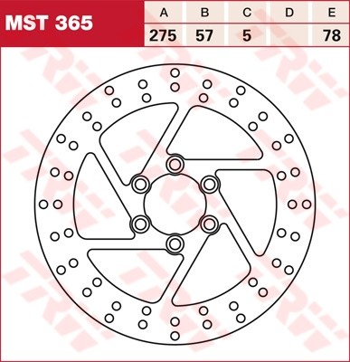 TRW disques de frein fixe MST365