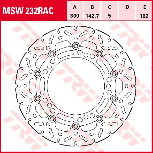 TRW RACING disques de frein flottant MSW232RAC