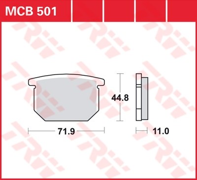 TRW plaquette de frein à disque MCB501