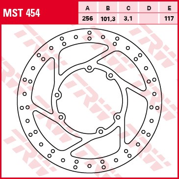 TRW disques de frein fixe MST454
