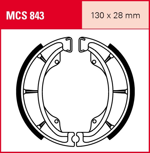 TRW Bremsbacken MCS843