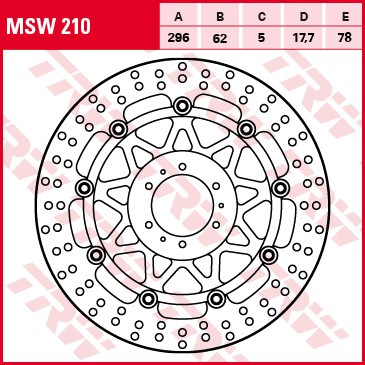 TRW disques de frein flottant MSW210