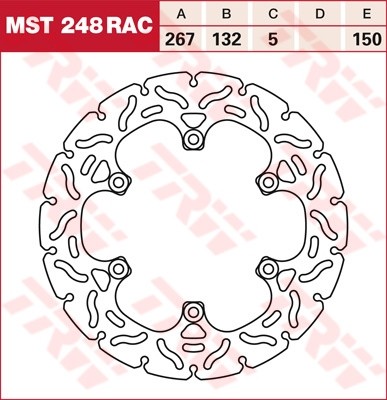 TRW brake disc fixed MST248