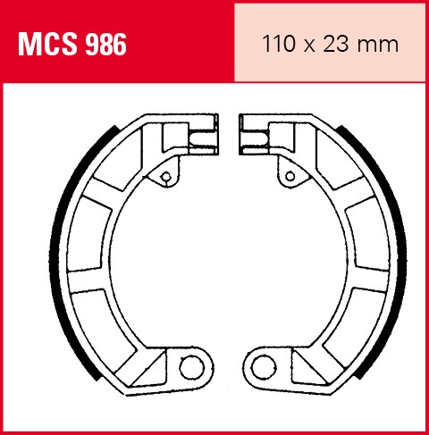 TRW mâchoires de frein MCS986