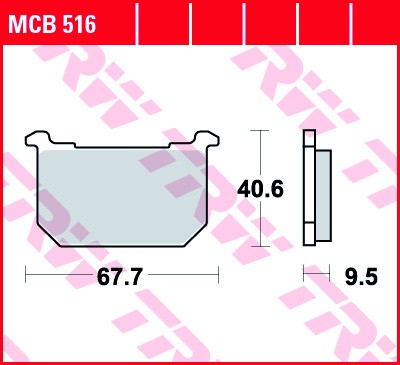 TRW disc brake pads MCB516