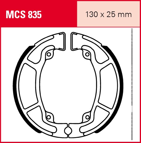 TRW mâchoires de frein MCS835