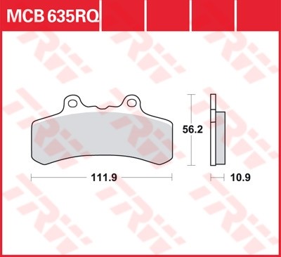 TRW plaquette de frein à disque MCB635RQ