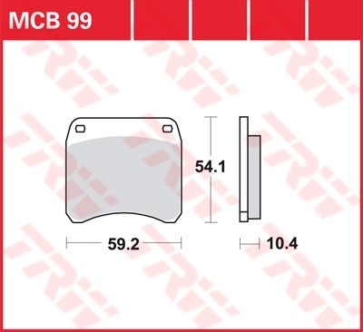 TRW plaquette de frein à disque MCB099