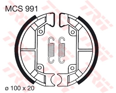 TRW mâchoires de frein MCS991
