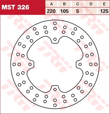 TRW Bremsscheibe starr MST326