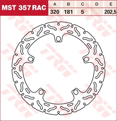 TRW RACING Bremsscheibe starr MST357RAC