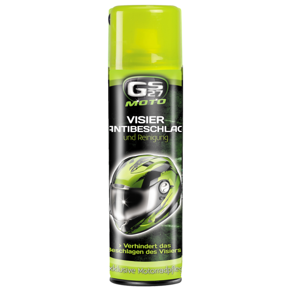 GS27 visor anti-fog and cleaning